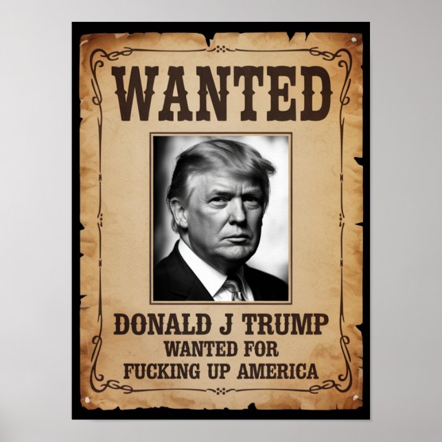Póster Trump Wanted Poster (Frente)