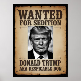 Póster Trump Wanted Poster