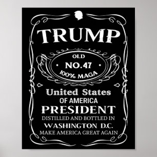 Póster Trump Whiskey