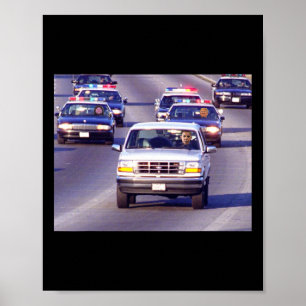 Póster Trump y gordo Vance persecución en coche de policí