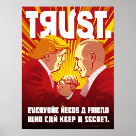 Póster Trump y Putin Poster