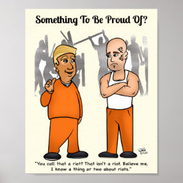 Póster Trumper antidisturbios