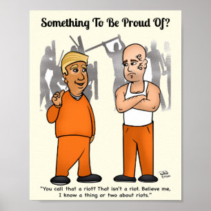 Póster Trumper antidisturbios