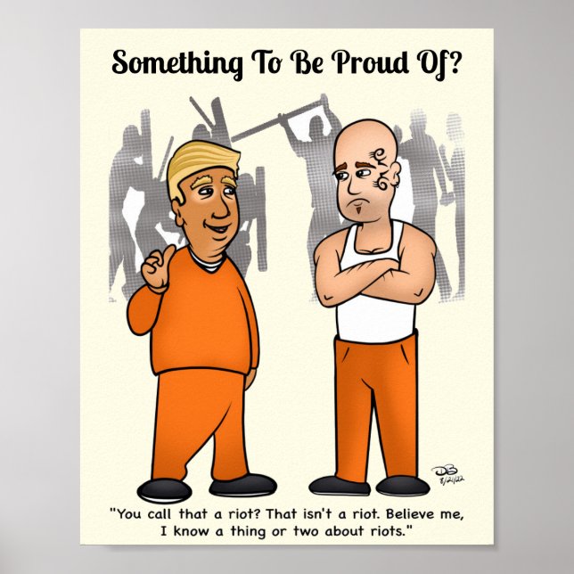 Póster Trumper antidisturbios (Frente)