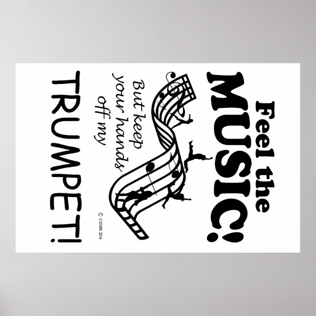 Póster Trumpet Siente la música (Frente)