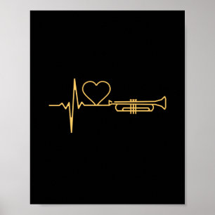 Póster Trumpet - Trumpet Heartbeat Gift