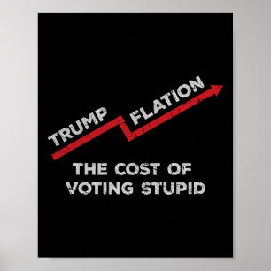 Póster Trumpflation Divertido Anti-trump Y Humor Progresi