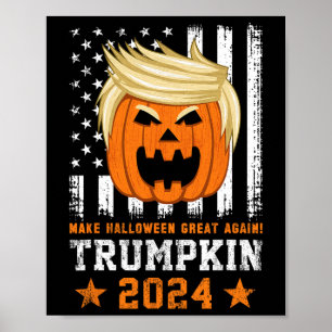 Póster Trumpkin 2024 Ee.Uu. Hace Que Halloween Vuelva A S