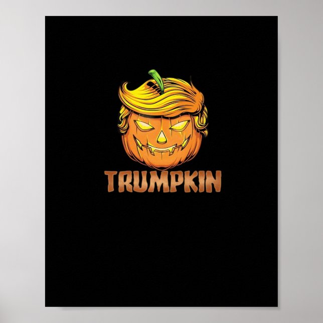 Póster Trumpkin - Calabaza de Halloween (Frente)