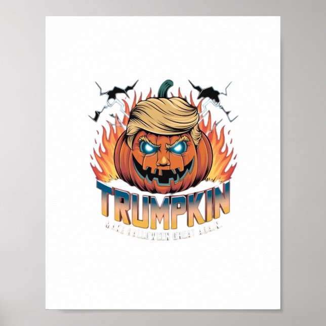 Póster Trumpkin Classic - Espécimo diseño de calabaza (Frente)