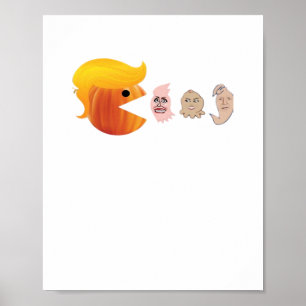 Póster Trumpkin comiendo el clásico demócrata - Salón sat