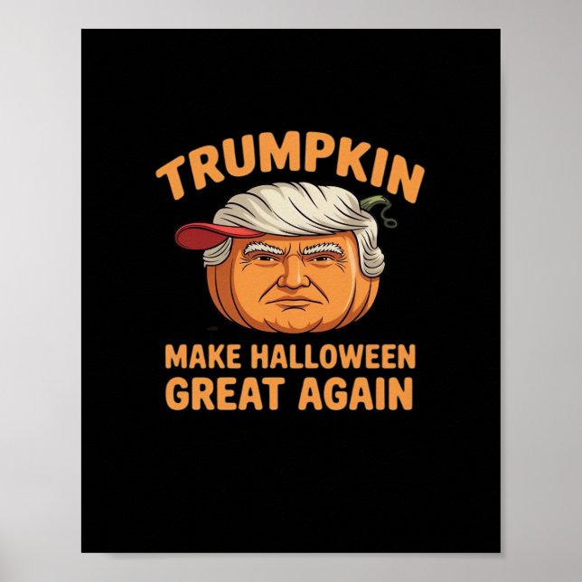 Póster Trumpkin de Halloween vuelve a hacer que Halloween (Frente)