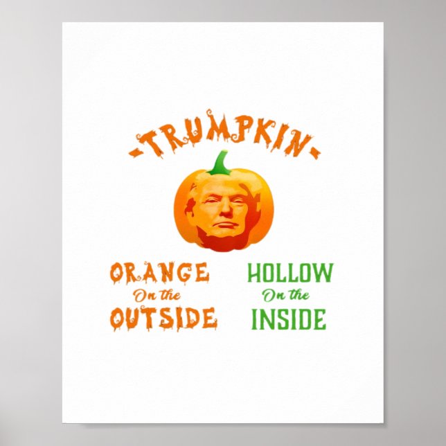 Póster Trumpkin Funny Halloween Classic (Frente)