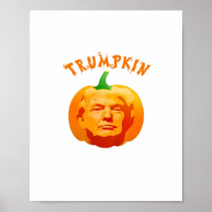Póster Trumpkin Funny Halloween - Spooky Parody Edition