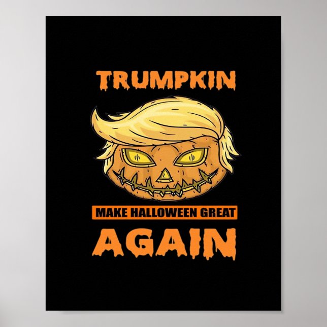 Póster Trumpkin hace que Halloween sea genial otra vez di (Frente)