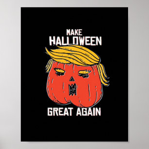 Póster Trumpkin hace que Halloween sea grande de nuevo cl