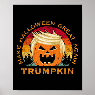 Póster Trumpkin hace que Halloween sea grande de nuevo co
