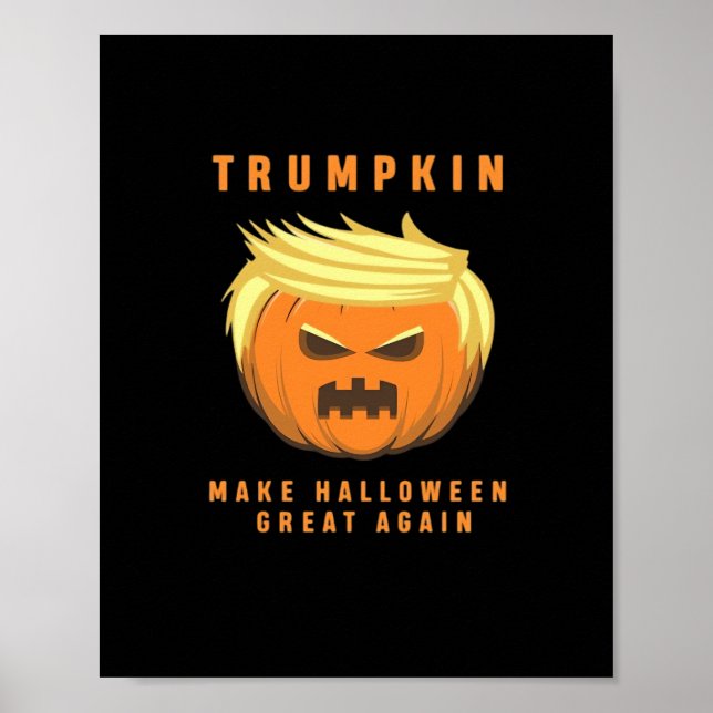 Póster Trumpkin hace que Halloween sea grande otra vez (Frente)
