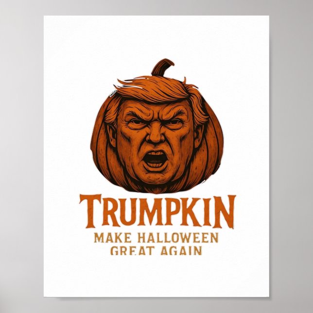 Póster Trumpkin. Hacer que Halloween vuelva a ser grande (Frente)