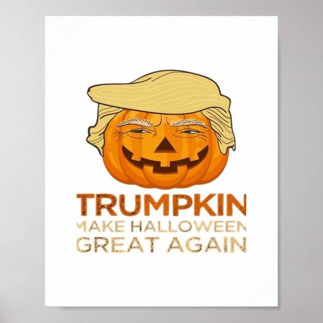 Póster Trumpkin Halloween Funny Classic (Frente)