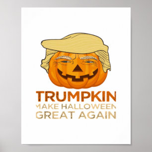 Póster Trumpkin Halloween Funny Classic