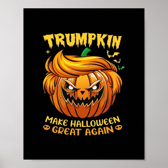 Póster Trumpkin Halloween: Haz que Halloween vuelva a ser (Frente)