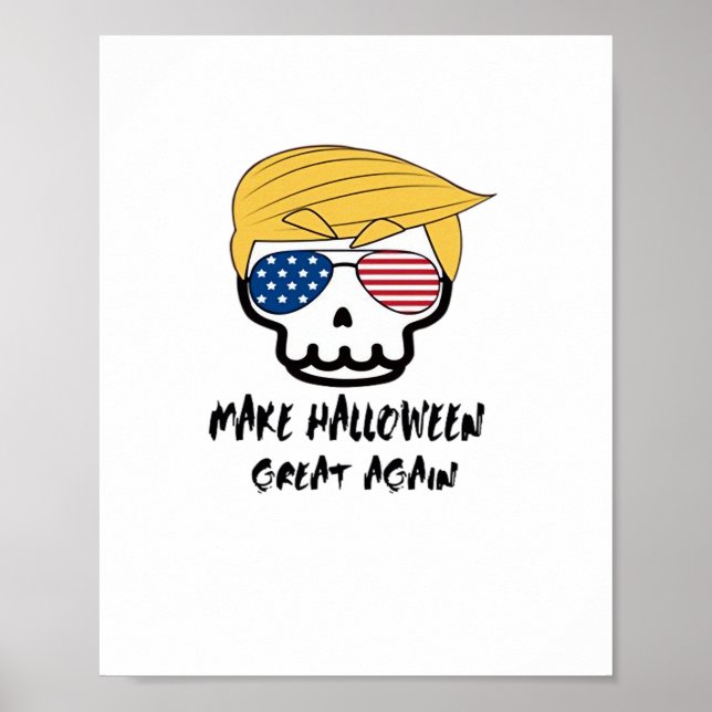 Póster Trumpkin Halloween vuelve a hacer que Halloween se (Frente)