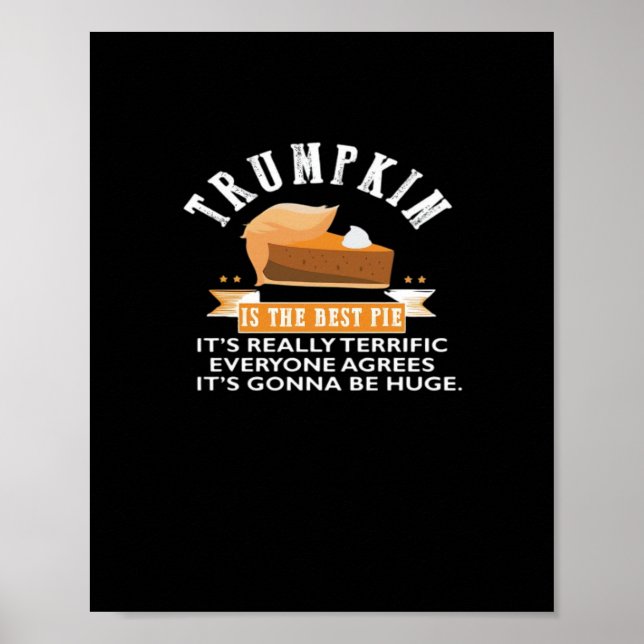 Póster Trumpkin Pie Que El Día De Acción De Gracias Vuelv (Frente)