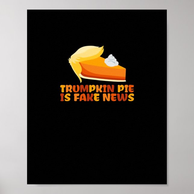 Póster Trumpkin Pumpkin Pie Funny Thankending (Frente)