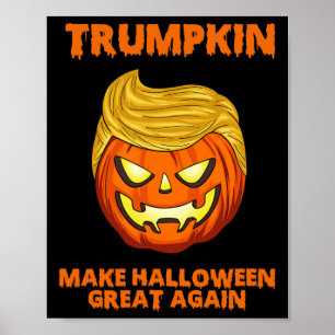 Póster Trumpkin Usa vuelve a hacer que Halloween sea geni