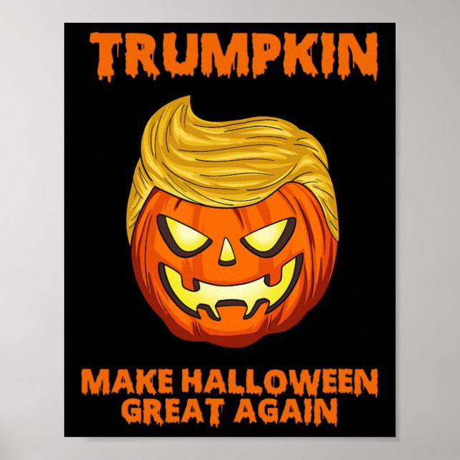 Póster Trumpkin Usa vuelve a hacer que Halloween sea geni (Frente)
