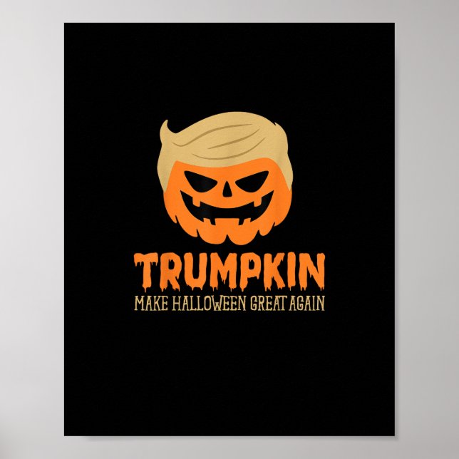 Póster Trumpkin vuelve a hacer grande a Halloween (Frente)