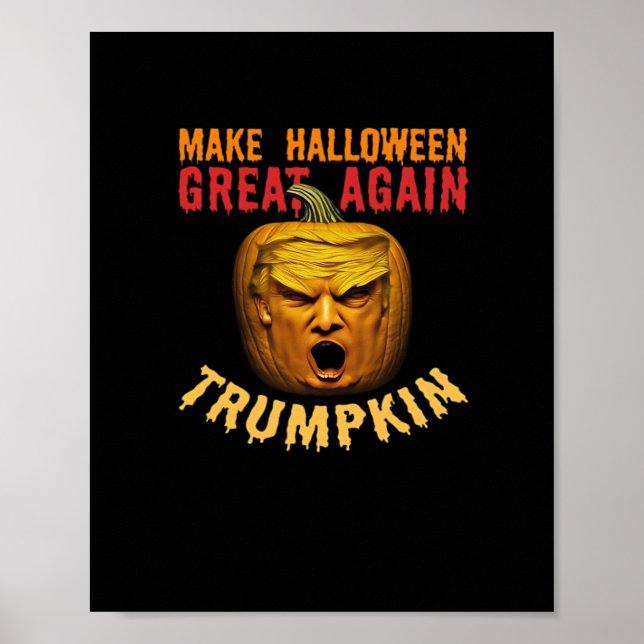 Póster Trumpkin vuelve a hacer grande a Halloween - Funny (Frente)