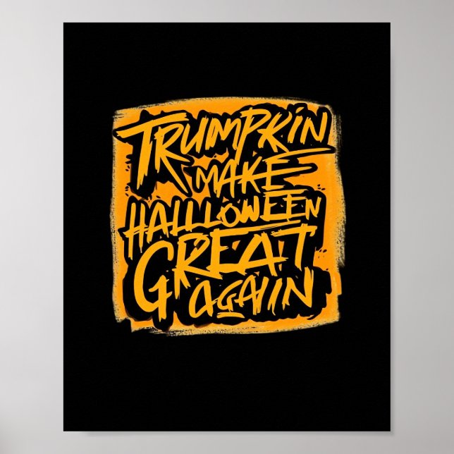 Póster Trumpkin vuelve a hacer grande a Halloween - Otoño (Frente)
