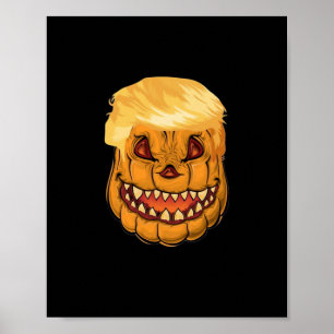 Póster Trumpkin vuelve a hacer que el horror de Halloween