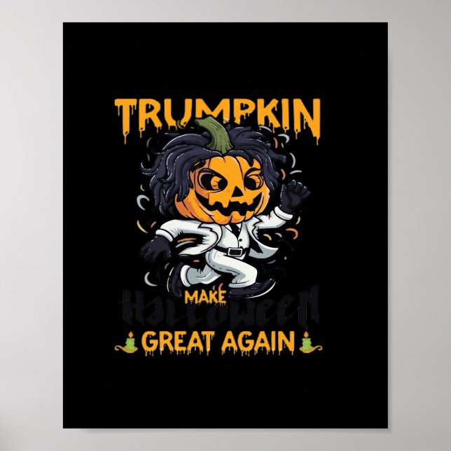 Póster Trumpkin vuelve a hacer que Halloween sea grande (Frente)