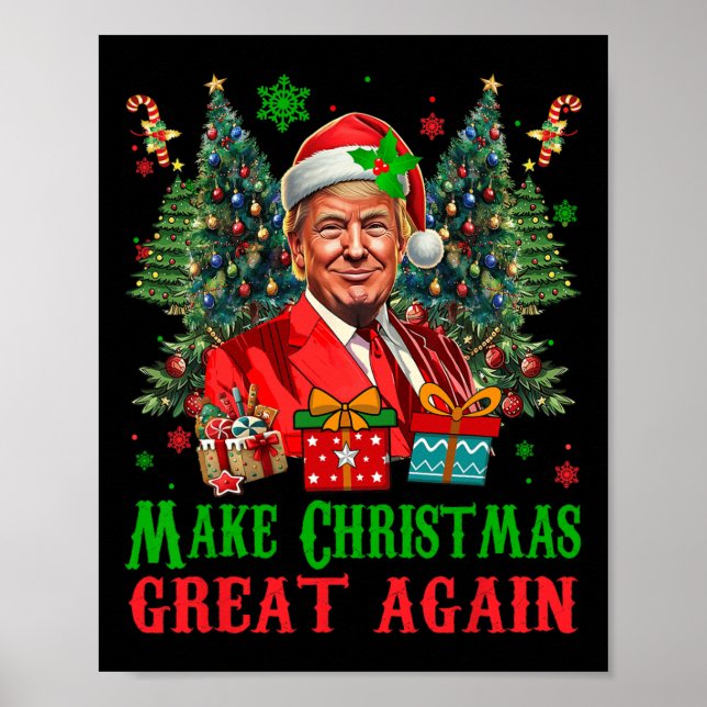 Póster Trumpmas vuelve a hacer grandes a los Navidades (Frente)