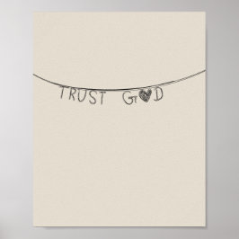 Póster Trust God