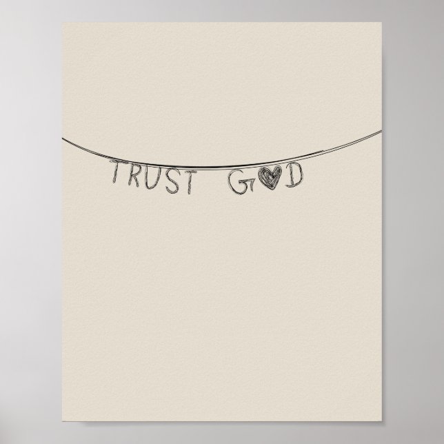 Póster Trust God (Frente)