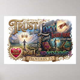 Póster Trust In The Lord - Not Your Own Understanding