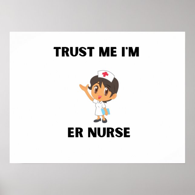 Póster trust me i'm er nurse (Frente)