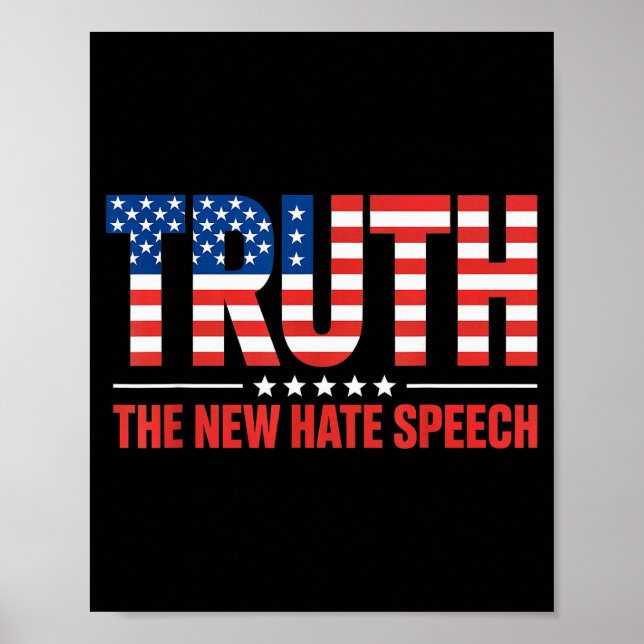 Póster Truth The New Hate Speech Litical Correctness Usa  (Frente)