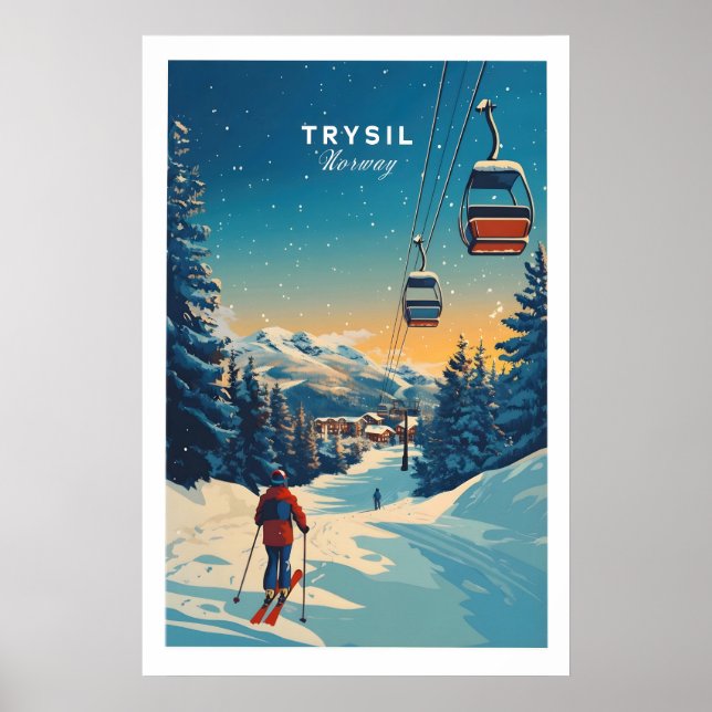 Póster Trysil Imprimir Noruega 1 (Frente)