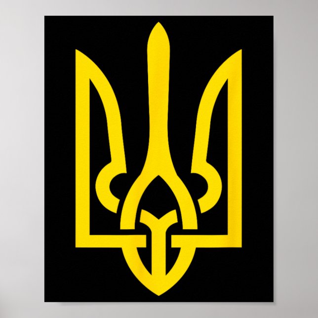 Póster Tryzub Symbol Of Ukraine  (Frente)