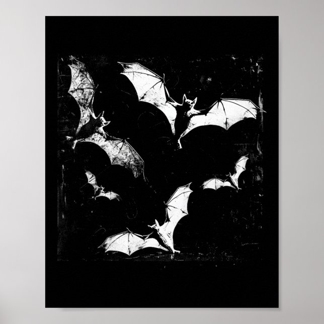 Póster Ts Vampire Horror Spookan Art Halloween Gótico Alt (Frente)