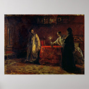 Póster Tsar Boris Godunov y Tsarina Martha, 1874
