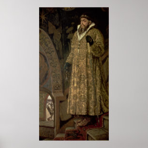 Póster Tsar Ivan IV Vasilyevich "" el 1897 terrible