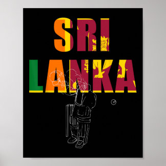 Póster Tsman de cricket de Sri Lanka