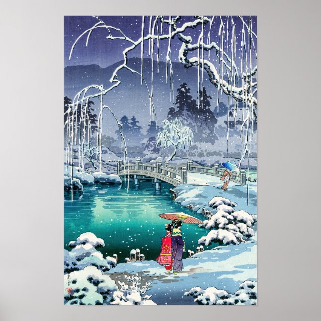Póster Tsuchiya Koitsu - Nieve de primavera en Maruyama (Frente)