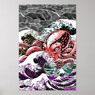 Póster Tsunami del Octopus